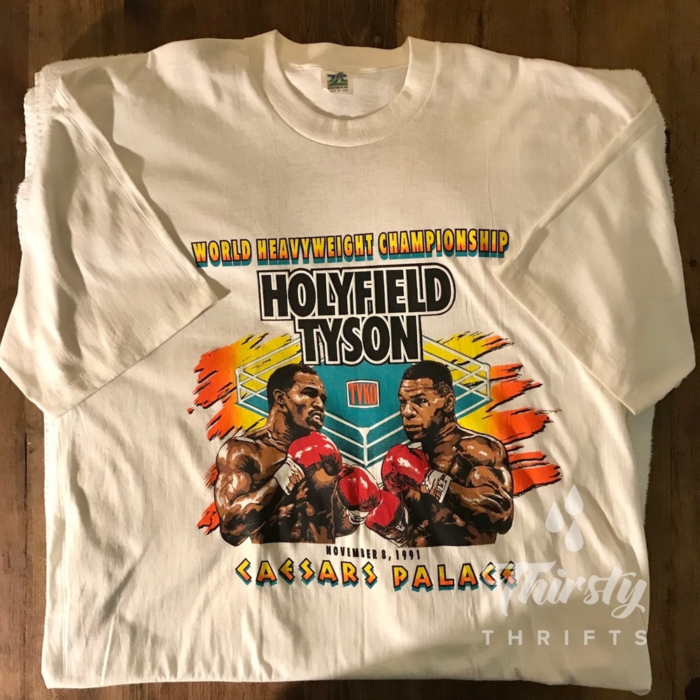 Holyfield/Tyson 91 Caesers Palace championship Tee